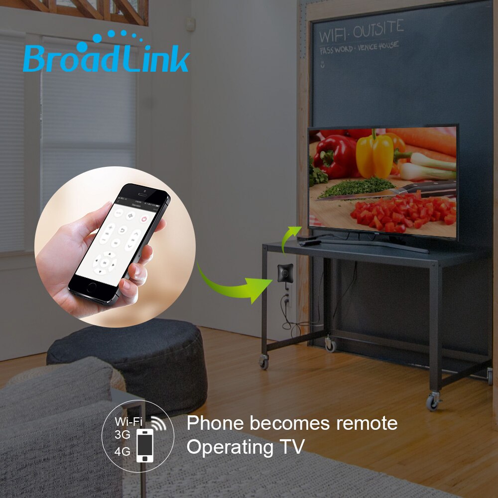 BroadLink RM4 Pro Smart Home Universal Remote IR & RF Transmitter For Air-con, TV, Switch, etc. Support Alexa and Google Home