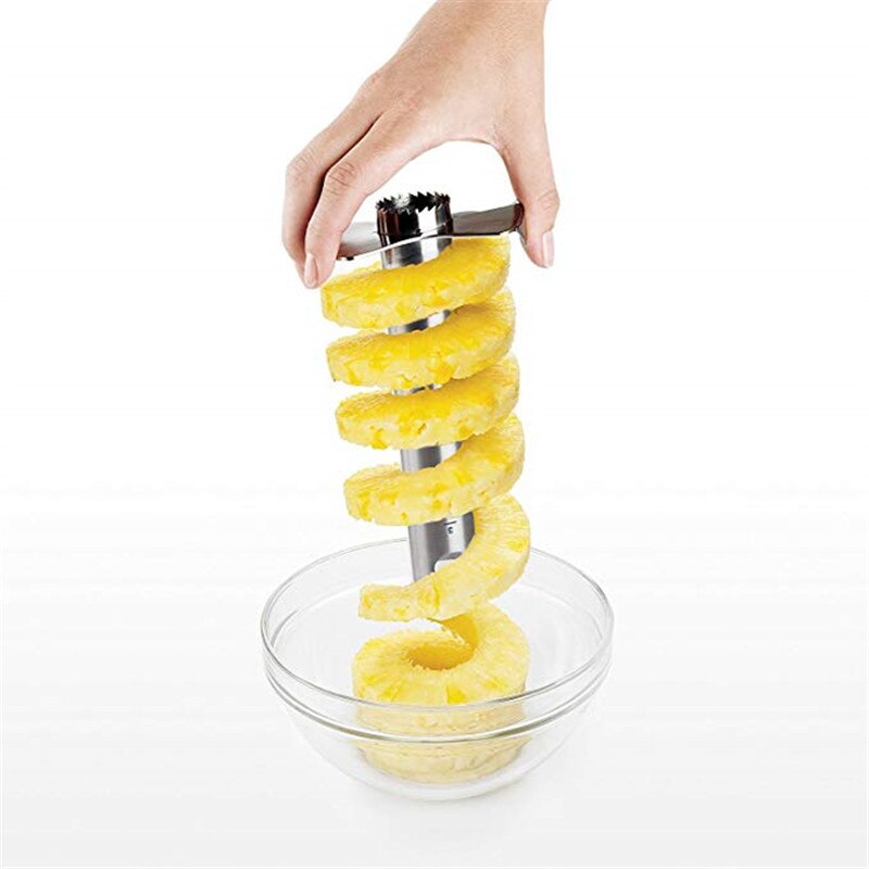 , Pineapple slicer peeler cutter parer knife stainless steel kitchen fruit tools cooking tools green/yellow/black