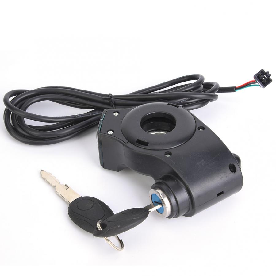 E-bike thumb throttle digitalt batteri spænding display switch power with key lock electric bike twist gas tilbehør