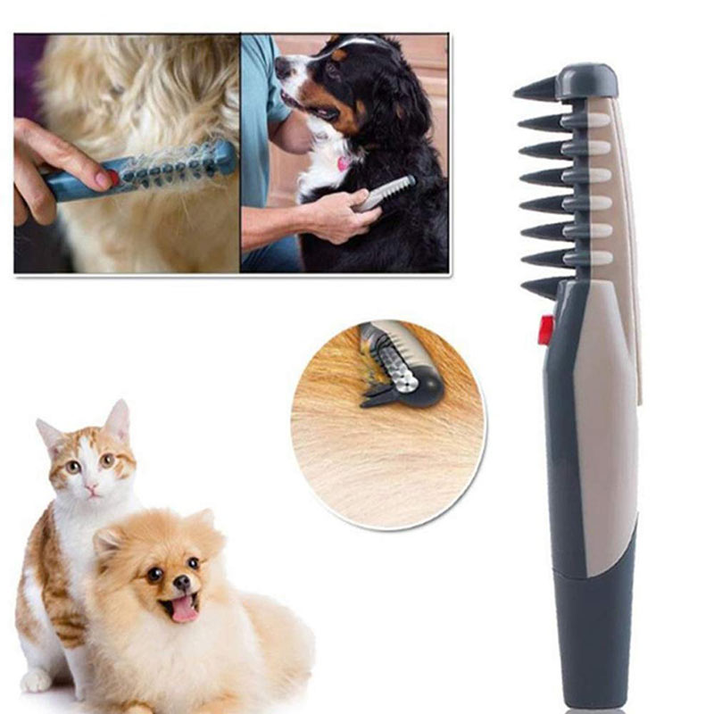 Seguridad de perro mascota cepillo de pelo aseo peines corta tijera enredo nudo de pelo cortador de pelo de gato cepillo: Default Title