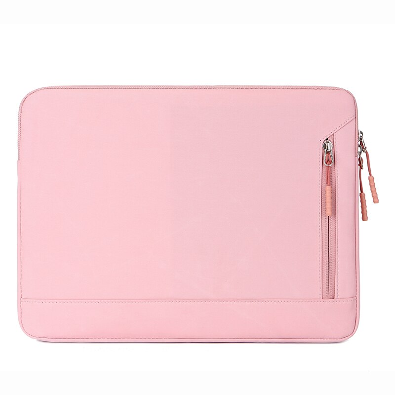Nowy jednolity kolor torba na laptopa w stylu Retro dla MacBook Air Pro 13 15 13.3 14 15.6 calowy Notebook prosty futerał na komputer: Różowy / For 13.3 Inch