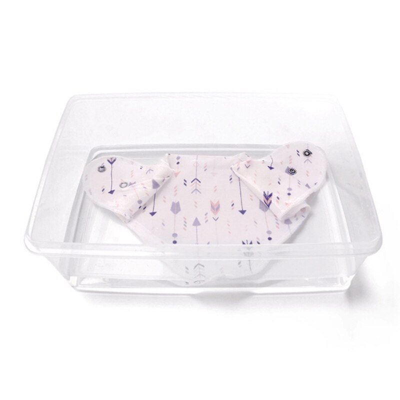 8 Pcs Baby Newborn Feeding Bibs Soft Cotton Saliva Towel Toddler Triangle Scarf