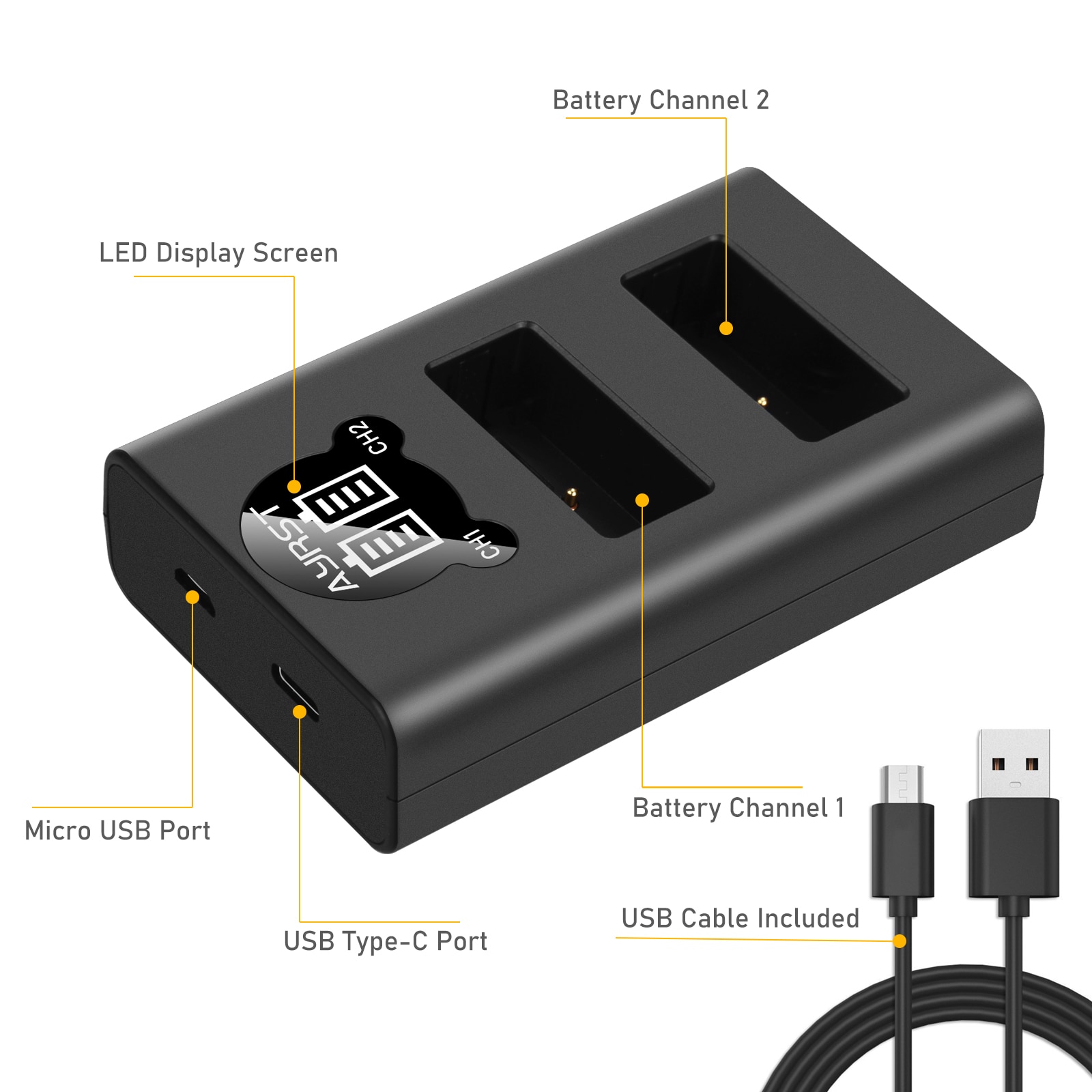 2 Pièces 1800mAh DMW-BLG10 DMW BLG10 BLG10e BLE9 Batterie + LED Chargeur Double USB pour Panasonic LUMIX GF5 GF6 GX7 LX100 GX80 GX85