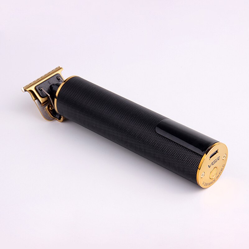 LED salon series rechargable hair trimmer finishing hair clipper electric haircut beard trimer with precision blade