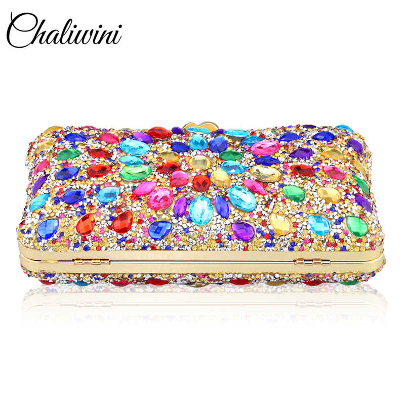 sac de soirée en forme de carré pour femmes avec diamant avec pochette de jour en cristal dame portefeuille fête Banquet sac à main en or de mariage