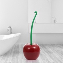 Dejlig kirsebærformet toiletbørste toiletbørste & holder sæt mooie cherry vorm toilet borstel
