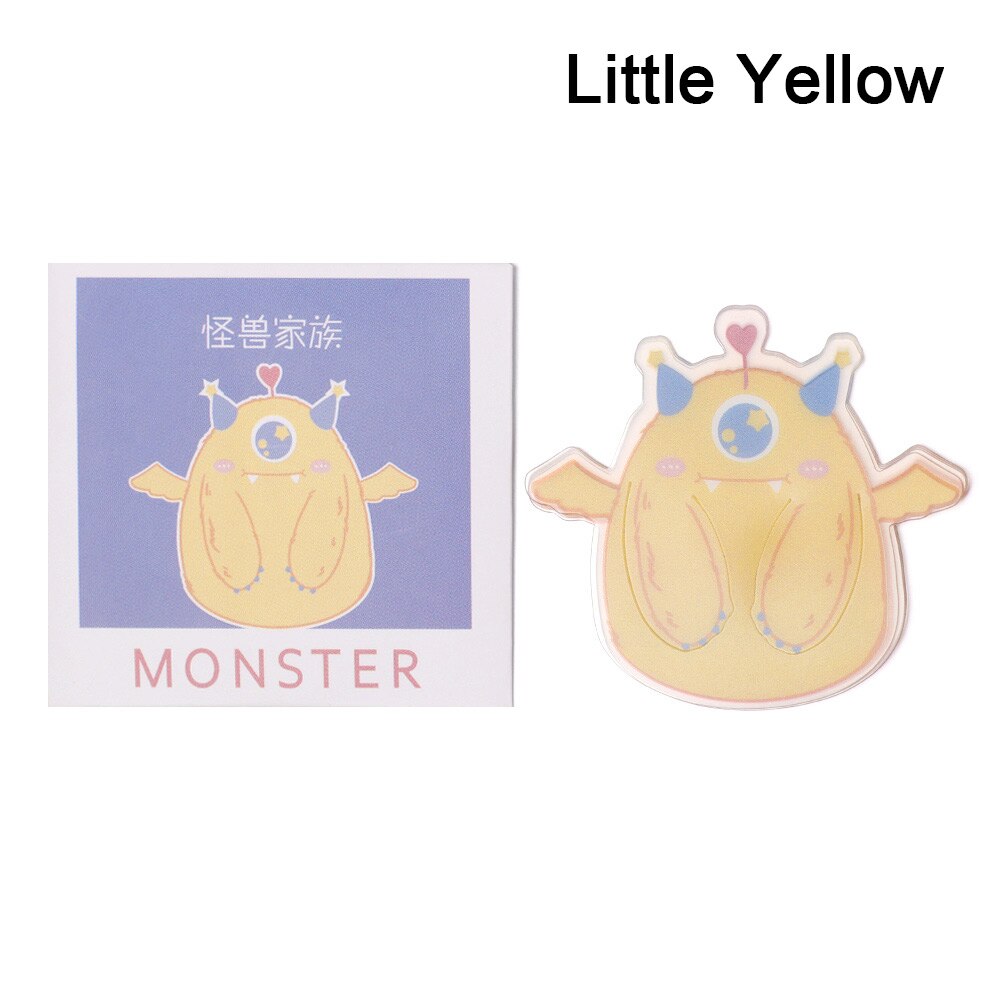 5Pcs Boxed Funny Mini Bookmark Book Pagination Clip Students Hollow Book Page Folder: Little Yellow