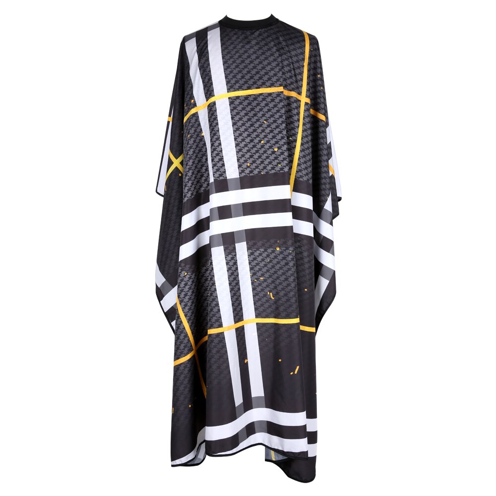 Barber Shop Accessories Retro Haircut Cover Cloth Static-free Hair Salon Equipment Barber Cape: Black