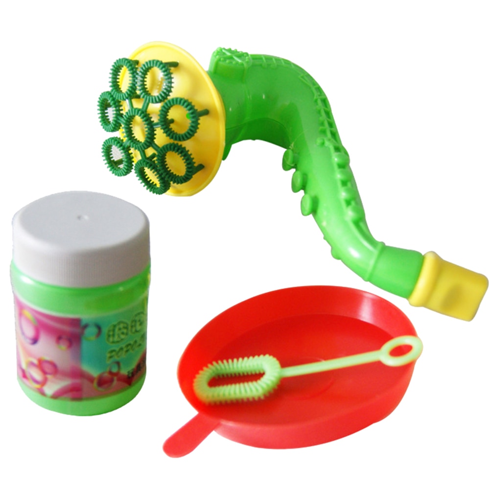 1 Pcs Willekeurige Water Blazen Speelgoed Saxofoon Vorm Kinderen Kids Outdoors Bubble Zeep Bubble Maker Blower Machine Blazen Speelgoed