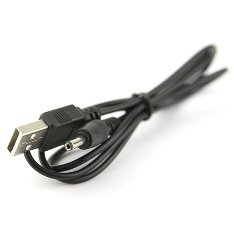 USB Port To 2.5 3.5 4.0 5.5mm 5V DC Barrel Jack Power Cable Cord Connector Black