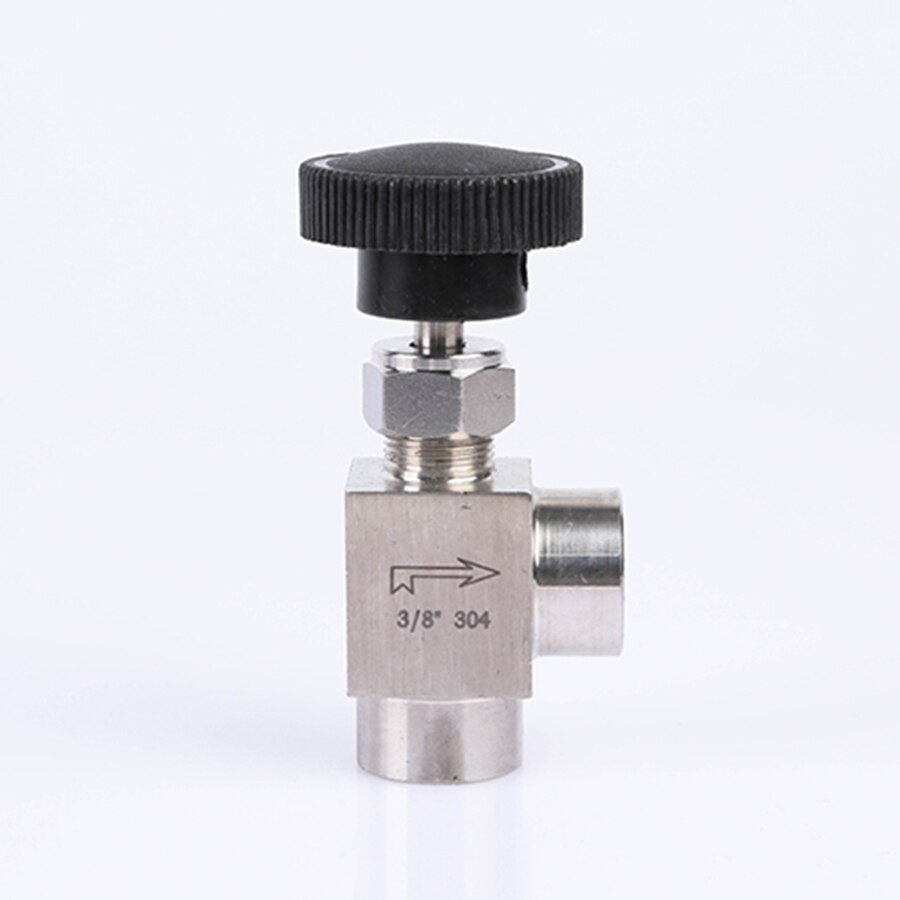 1PCS 1/8" 1/4" 3/8" 1/2" BSP Female Male Angle Needle Valve Crane Elbow 304 Stainless Flow Control Water Gas Oil 915 PSI