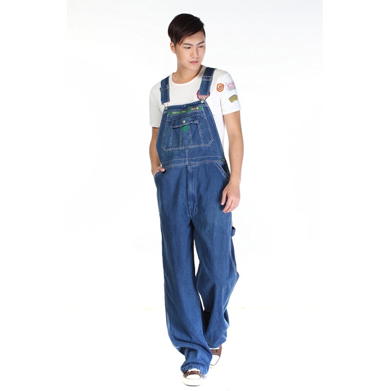 Jeans voor heren heren denim overalls heren overalls jumpsuit grote maat band rechte broek blauwe jeans meer maten 48 50