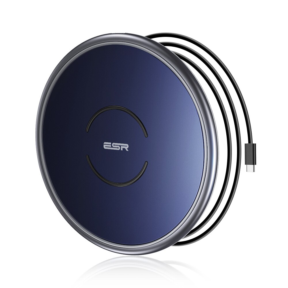 ESR Wireless Charger Qi Fast Charger 10W Wireless Charging for iPhone 12 12 Pro Max 11 X XR Xs Max 8PLUS for Samsung Note 20 S20: Blue