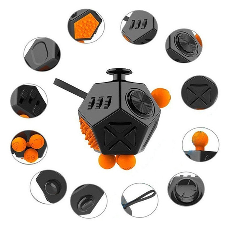 EDC Hand Für Autismus ADHS Angst Relief Fokus Kinder 12 Seiten Anti-Stress Magie Stress Zappeln Spielzeug
