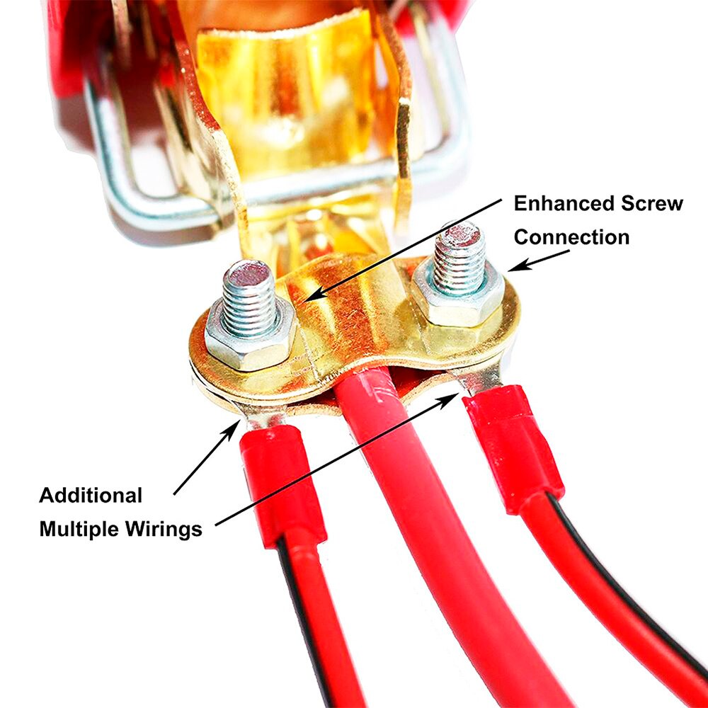 2 PCs quick release battery terminals with safety flasks, battery terminals