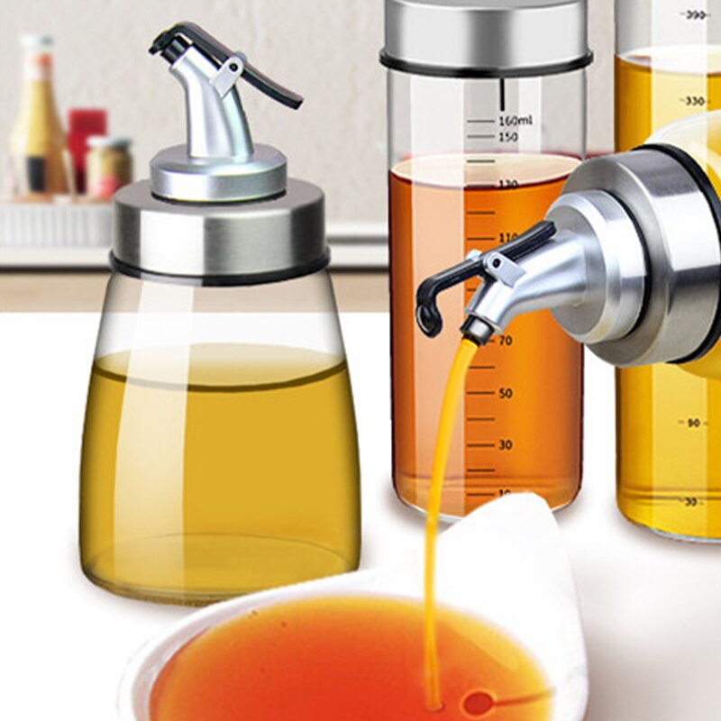 Mini Cooking Seasoning Bottle Oil Dispenser 180ML Sauce Olive Oil Botella Glass Bottles for Vinegar Kitchen Tool Accessories