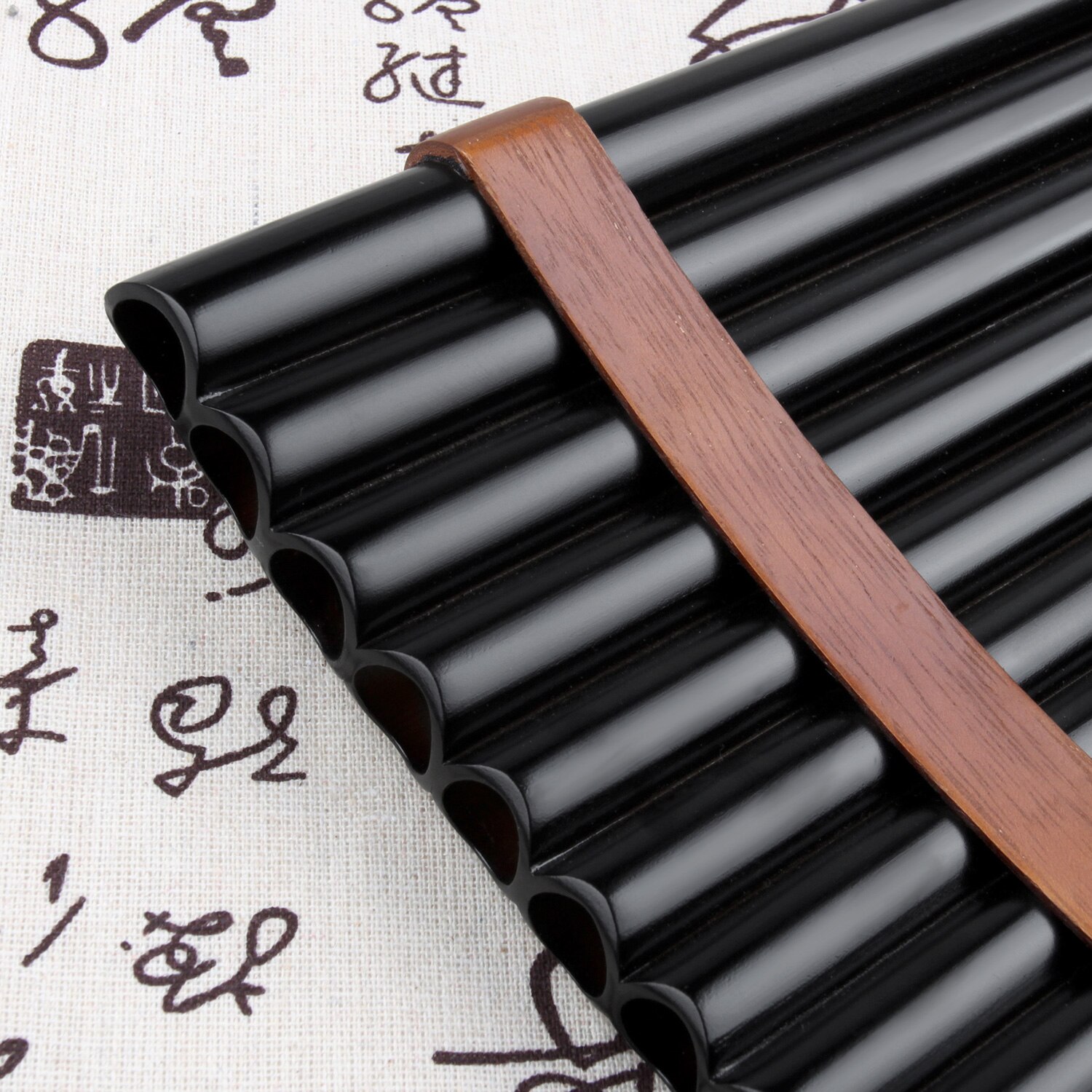 18 Pipes BrownPan Flute F Key Pan Pipes Woodwind Instrument Traditional Musical Instrument Bamboo Pan flute