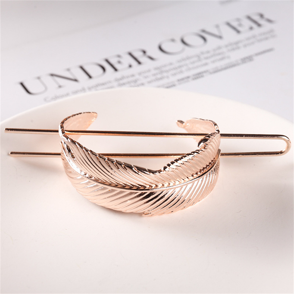 Horquilla de Metal para el pelo para mujer, pasador Simple, soporte para cola de caballo, accesorios para el cabello para niña, estilo femenino: F