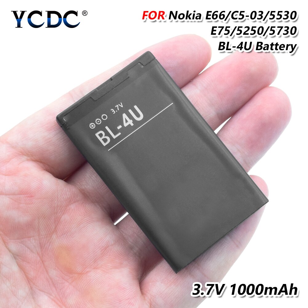 Vervanging Li-Ion Lithium Originele Originele Batterij Bl 4U BL-4U Voor Nokia 301 500 530 5730 5330 5530 8800A 8800E