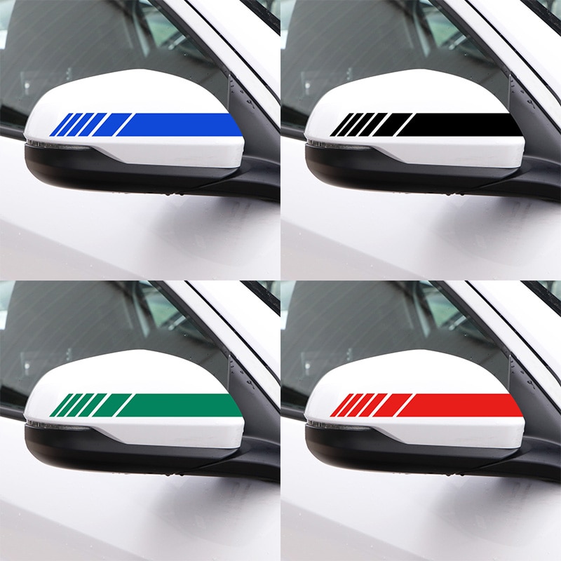 2 Stuks Car Side Achteruitkijkspiegel Strepen Stickers Voor Auto Decor Achteruitkijkspiegel Vinyl Auto Stickers Auto Styling Accessoires