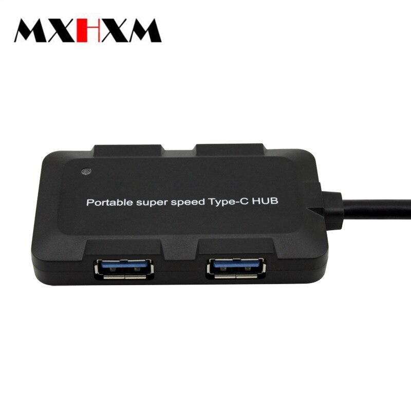 Mxhxm 4in1 Extension USB3.0 High-Speed Netwerk Kabel Seperater Type-C 3.1 Hub Concentrator