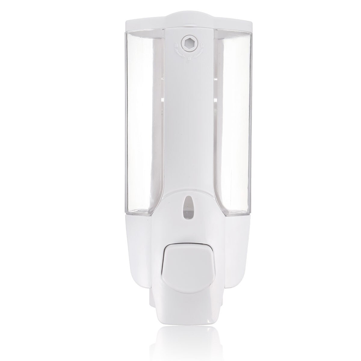 Liquid Soap Dispenser Wall Mount 350ml Bathroom Accessories Plastic Detergent Shampoo Dispensers Kitchen Soap Bottle: White