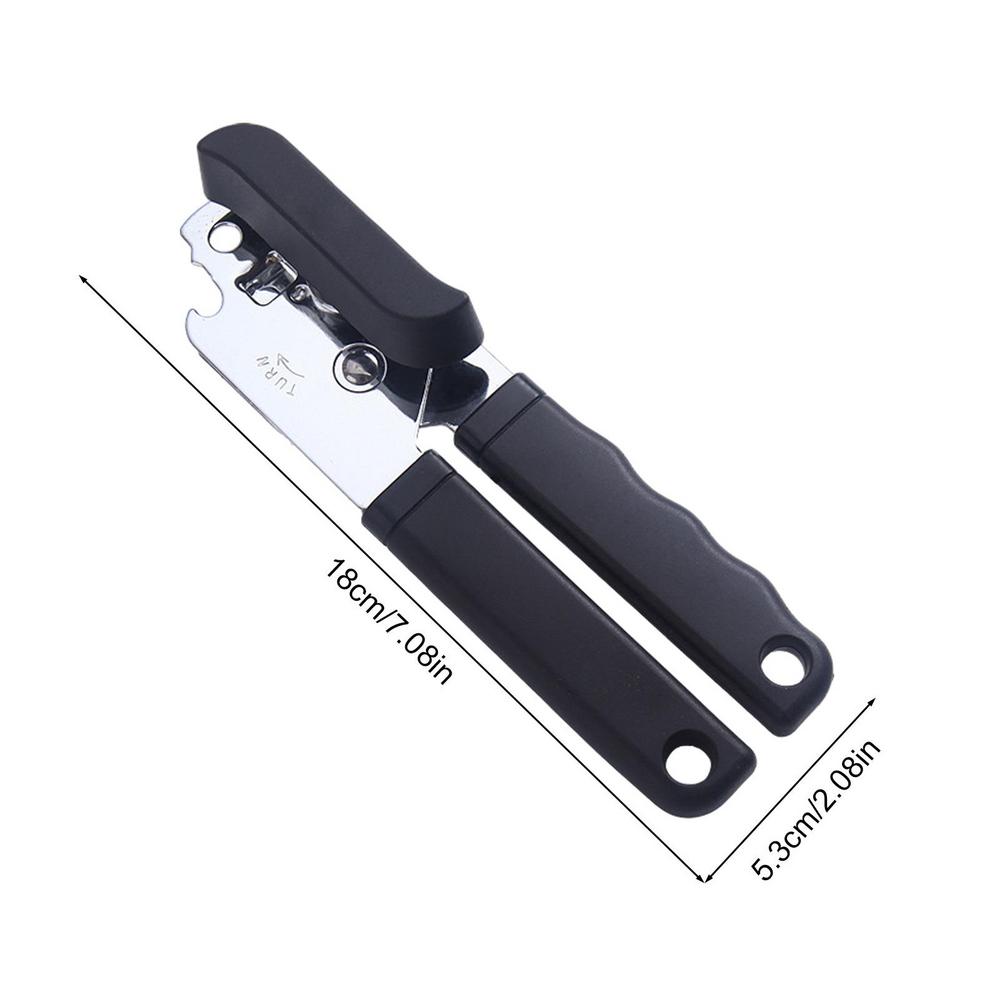 Handgehaltener Dosenöffner, Deckelöffner aus Edelstahl, ergonomische Griffe, Küchenhelfer, solider, rostfreier oberer Entferner für Senioren