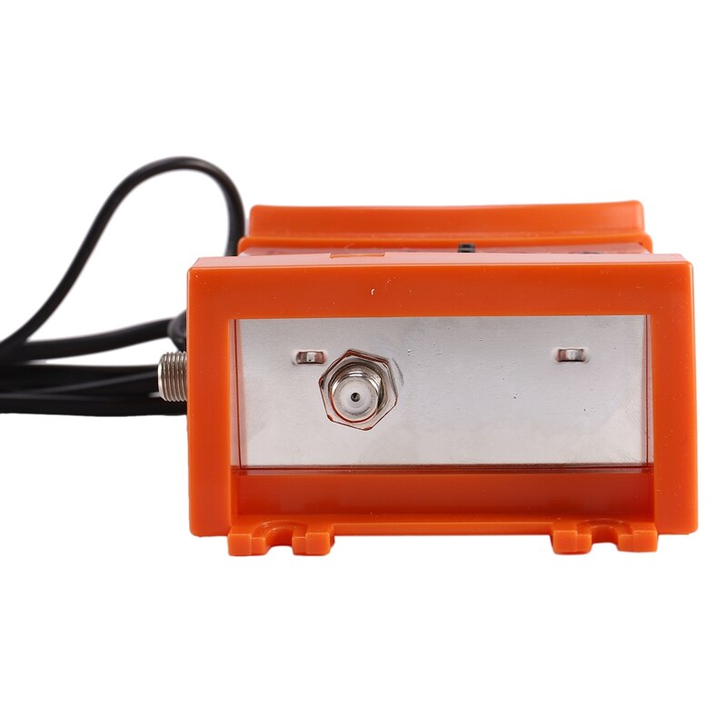 M69 Digital VHF UHF RF Modulator AV to RF AVto TV Converter Adapter(Orange EU Plug)