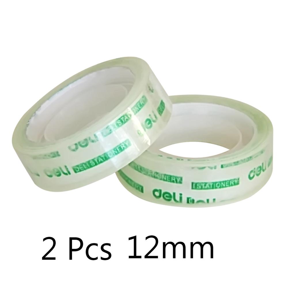 2 PCS little transparent 12mm 1.8cm super clear transparent small tape transparent tape 30061 for student and office: 30011  12mm 2 pcs