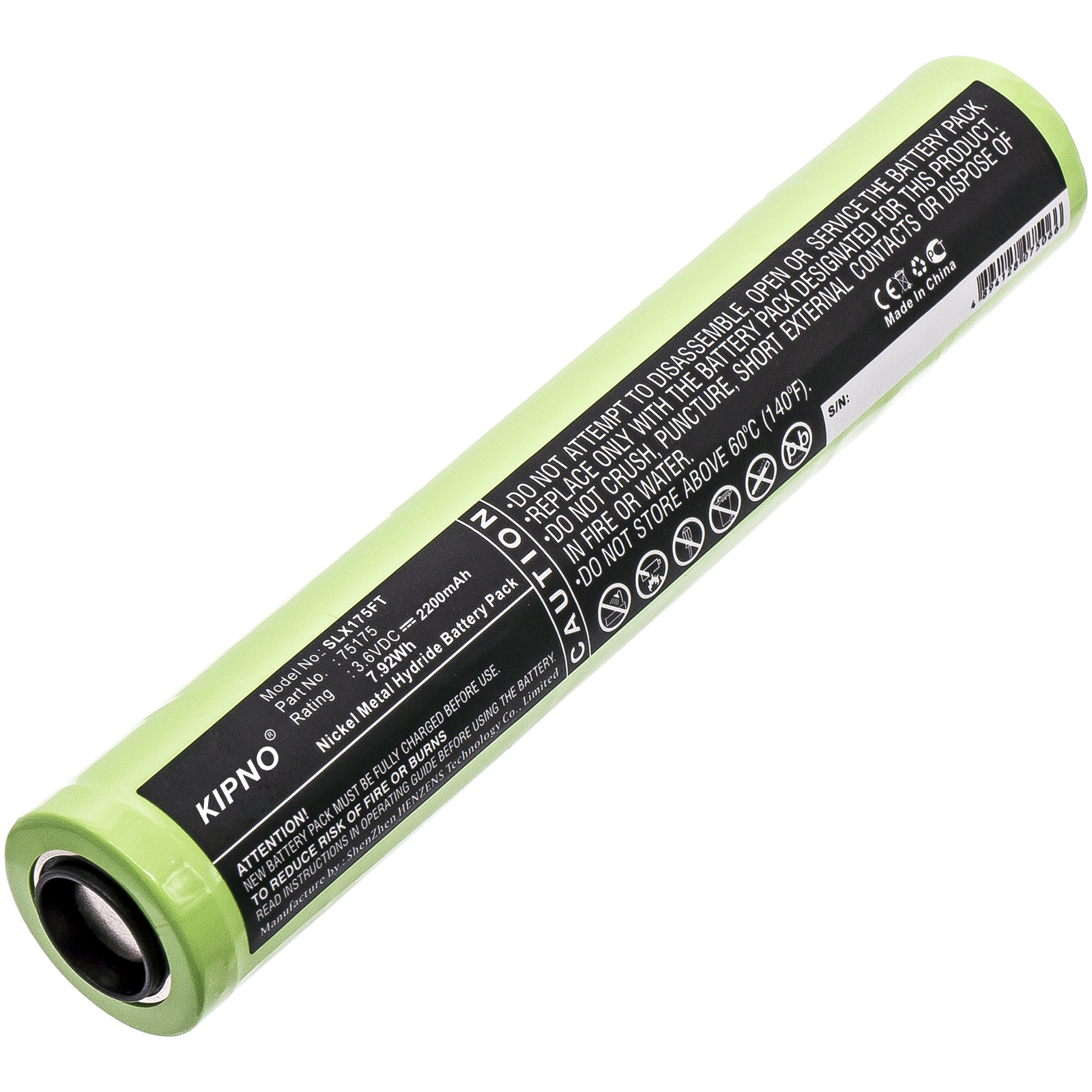 2200mAh Flashlight Battery For Peli M9 Black Knight M9 7059 7050 Streamlight 75175 75375 Except UltraStinger PolyStinger LED