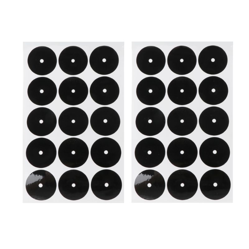 Pegatinas de puntos de billar, pegatinas de localizador de bolas blancas y manchas de mesa negras, accesorios de billar, Americano/Inglés,: A