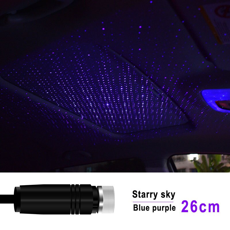 Universele Sfeer Lamp Led Auto Dak Ster Nachtverlichting Interieur Ambient Sfeer Galaxy Lamp Usb Plug Licht Decoratie Licht Licht: Rood