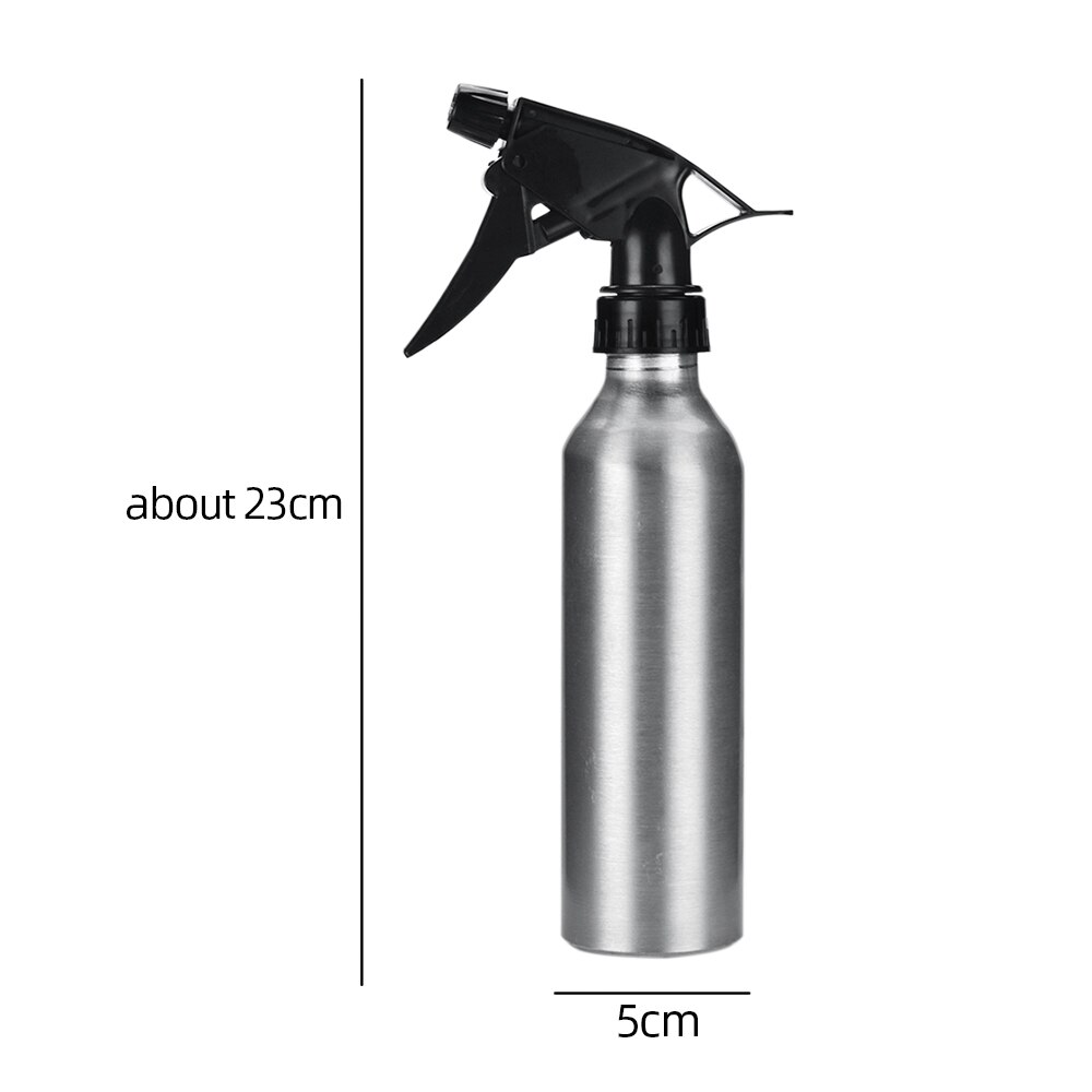 Portable Aluminum Sprayer Spray Bottle Garden Flowers Mini Spray Bottle Water Sprayer Tool Hand Pressure Trigger Sprayer Bottles: Silver