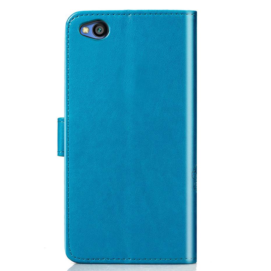 Redmi GO Flip Wallet Case Voor xiaomi redmi GO Case redmi GAAN PU Lederen Telefoon Case Voor xiaomi redmi GAAN 3D Clover emboss Cover