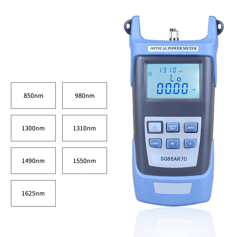 De medidor de potencia óptica de alta de precisión óptica de fibra de óptica Test de atenuación con Fc/Adaptador Sc