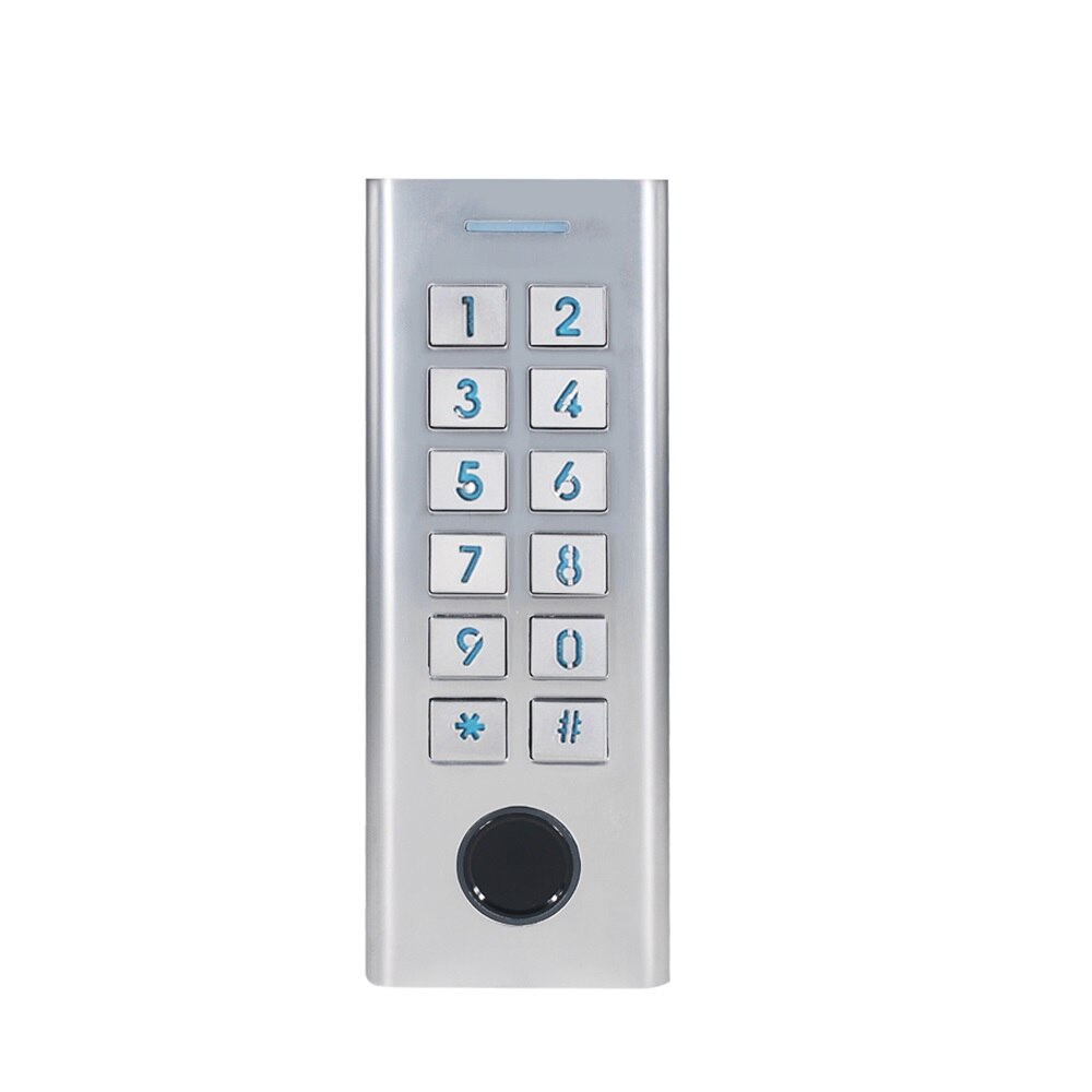 Independiente impermeable IP66 de Control de acceso de la huella digital lector RFID teclado estrecha tamaño pequeño marco de puerta teclado táctil w/luz de fondo