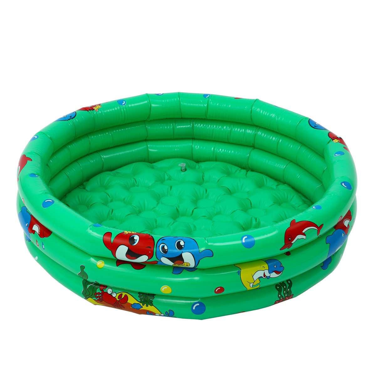 90 x 25cm oppustelig baby swimmingpool piscina bærbar udendørs børnebassin badekar børnepool baby swimmingpool vandkar: Grøn