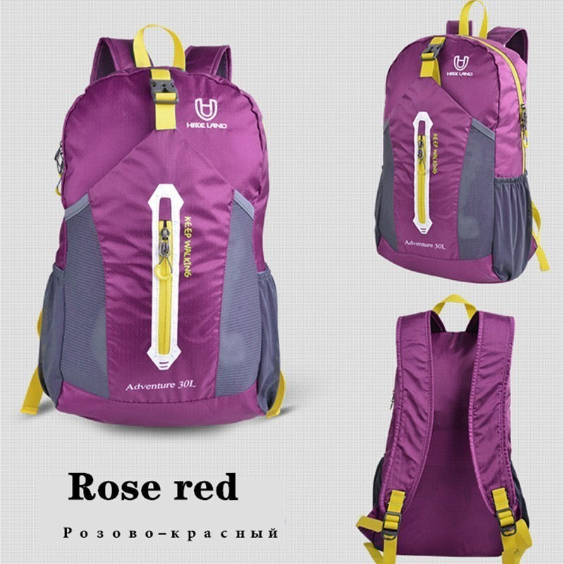 230g super lightweight backpack Soft Foldable Waterproof Trekking Travel Dry Bag Unisex Hiking Nylon 30L Camping Rucksack Sac