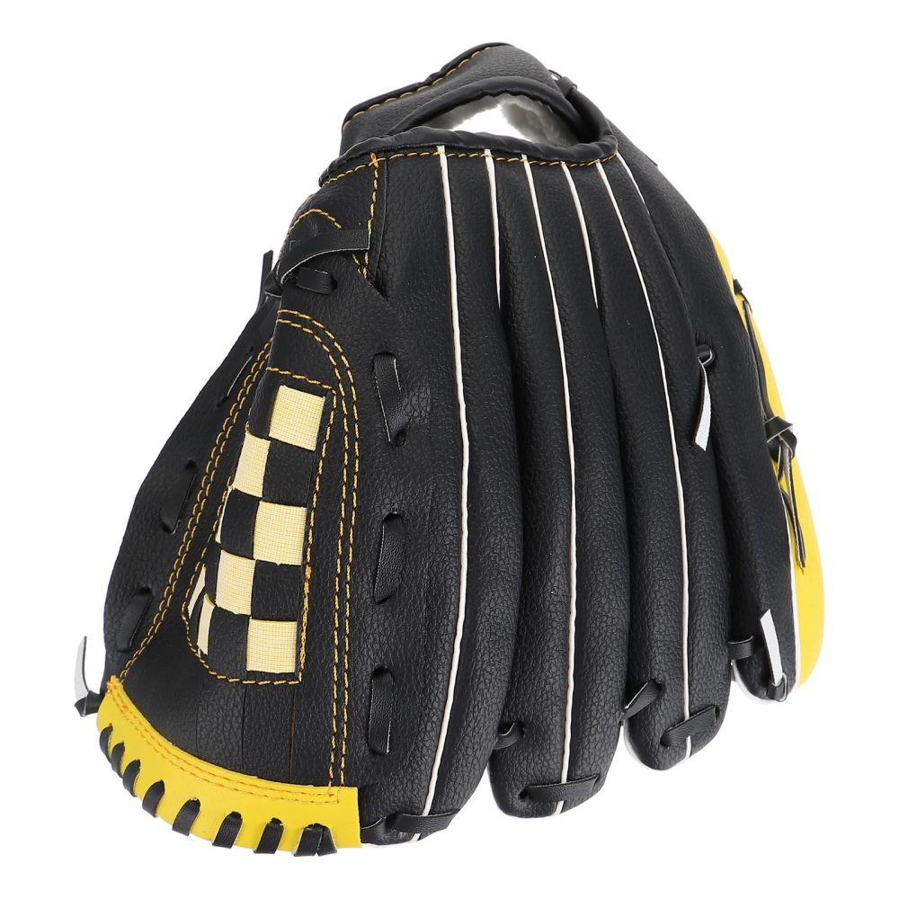 1Pc Honkbal Handschoen Softbal Sport Handschoen Beschermende Handschoen (Geel Zwart)