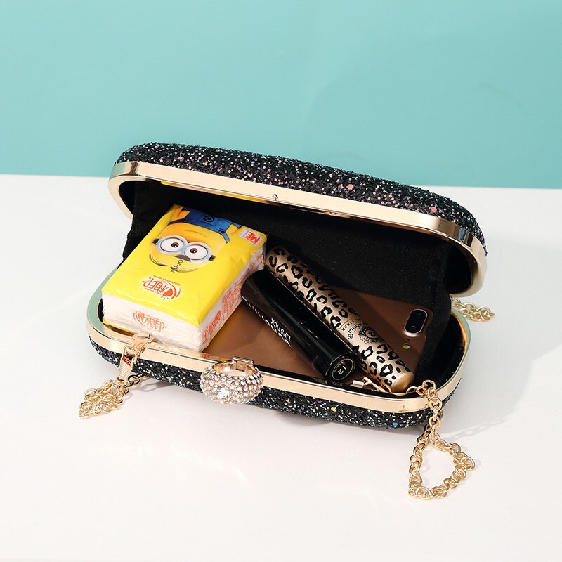 Vrouwen Huwelijksceremonie Koppelingen Vrouwelijke Avond Etentje Bag Chains Handtas Sequin Bag