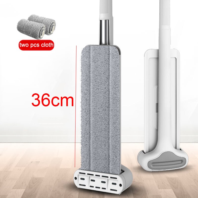 Fregona Mmagic para lavar el suelo, fregona limpiadora, limpieza plana, cubo, limpieza del suelo de la casa, fácil limpieza del hogar 360 ° rotación con: Castaño