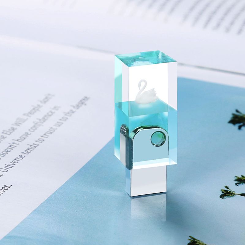 DIY Snow Mountain USB Resin Molds Set with 8G USB Driver Epoxy Resin Making Mold