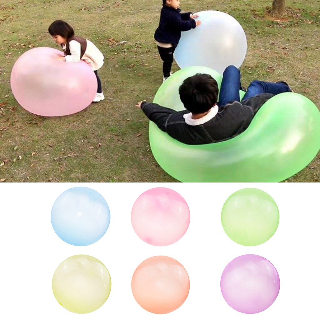 Bubble Balloon Transparent Bounce Inflatable Funny Toy Ball Inflatable Balls for Outdoor Indoor Play, 3 Sizes are Available