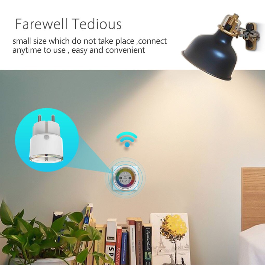 Wifi Remote Control Smart Plug 10A Power Energy Monitor Smart Socket Outlets Works With Alexa Google Home ifttt