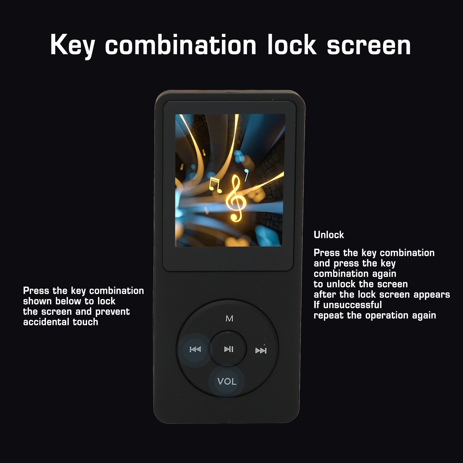 MP3 MP4 Player 1.8in Screen 8GB Memory 64GB Expandable 30 Hours Playback Multi Function Sports Music Player Sports Music Player