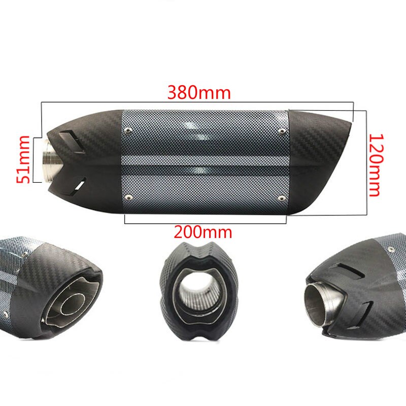 51mm Devil Monster 796 Modified Exhaust Pipe Universal Motorcycle Exhaust Modified muffle pipe With DB Killer Z800 MI002