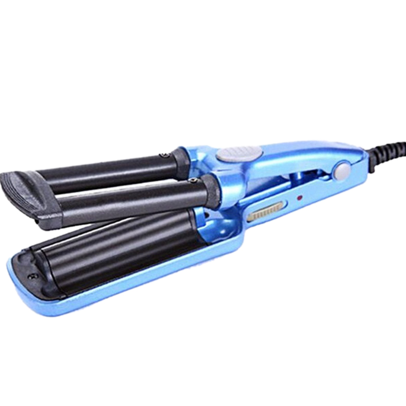 Mini Keramische Krultangen Iron Wave Wand 3 Vaten Ijzer Ijzer Platte Keramische Haar Tools Professionele Krimptang Haar Krultang ha: Default Title