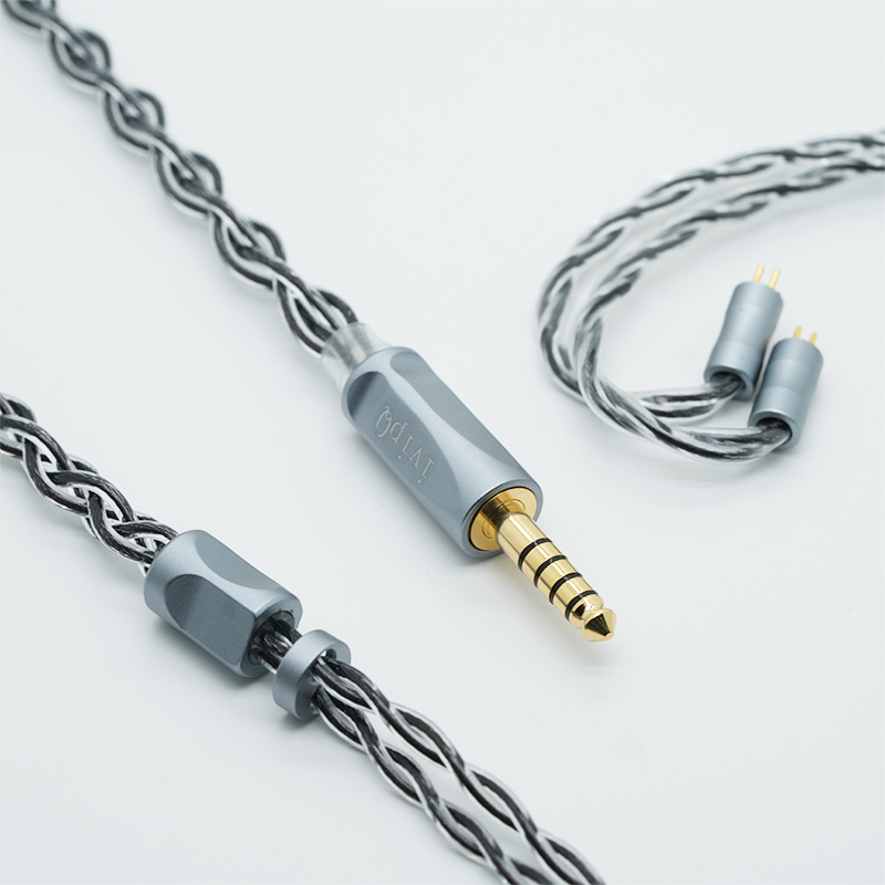 ivipQ-44 In-ear Headphone Cable, High-fidelity Upgrade Cable, suitable for 0.78 pin MMCX Dual 3.5 , HD650, HD800, KZ-QDC IEM