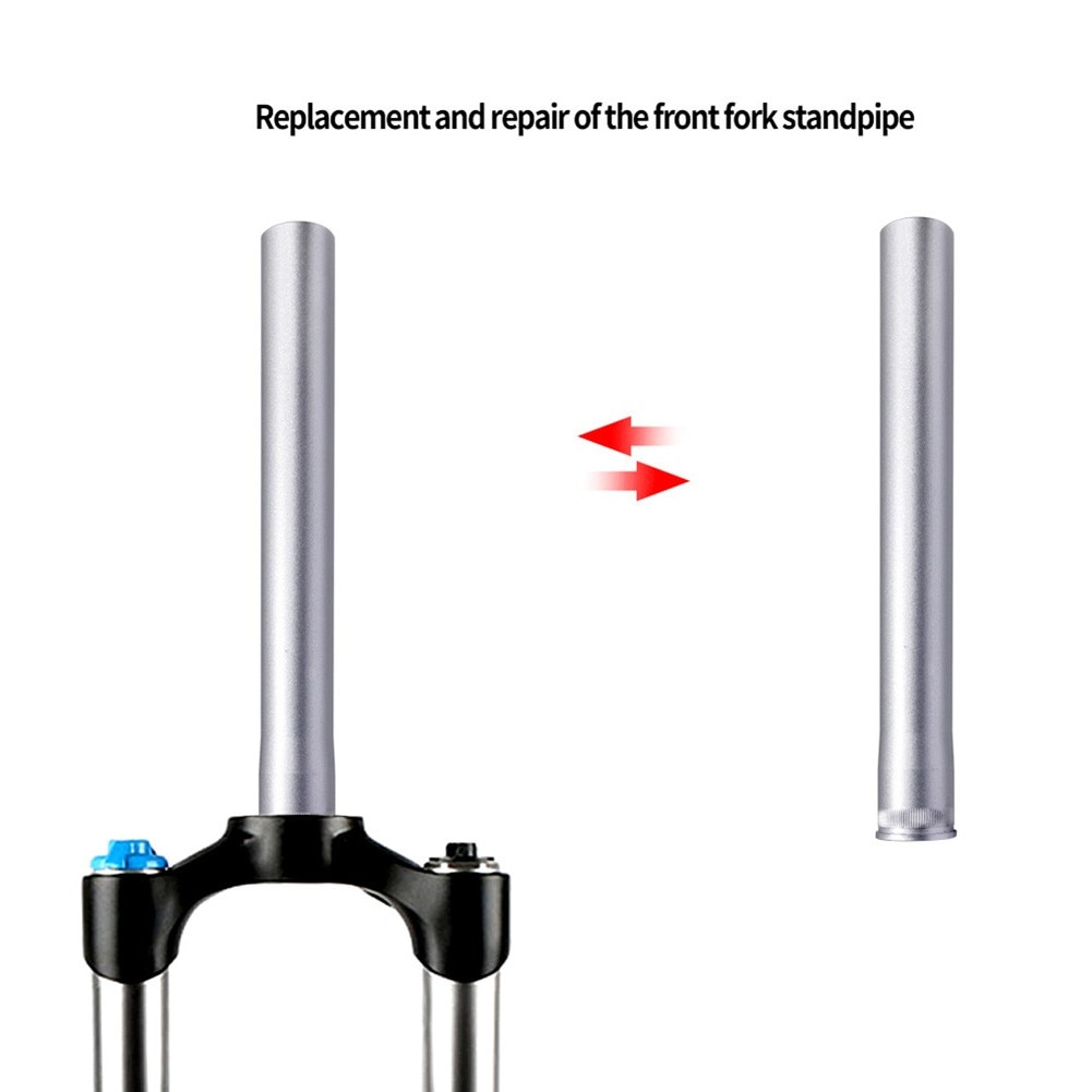 Bicycle Hydraulic Front Fork Head Tube Straight Pipe MTB Mountain Bike Cone Steerer Tube Bicycle Parts Accessories 28.6x30x240mm