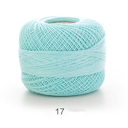 50g/Pc Cotton 0.8mm 20 Colors Lace Crochet Yarn By 1.5mm Crochet Hooks Hand-Knitted Baby Silk Thin Yarn For Knitting DIY Crafts: 17